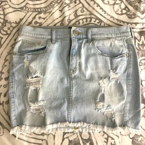 Express Denim Skirt
